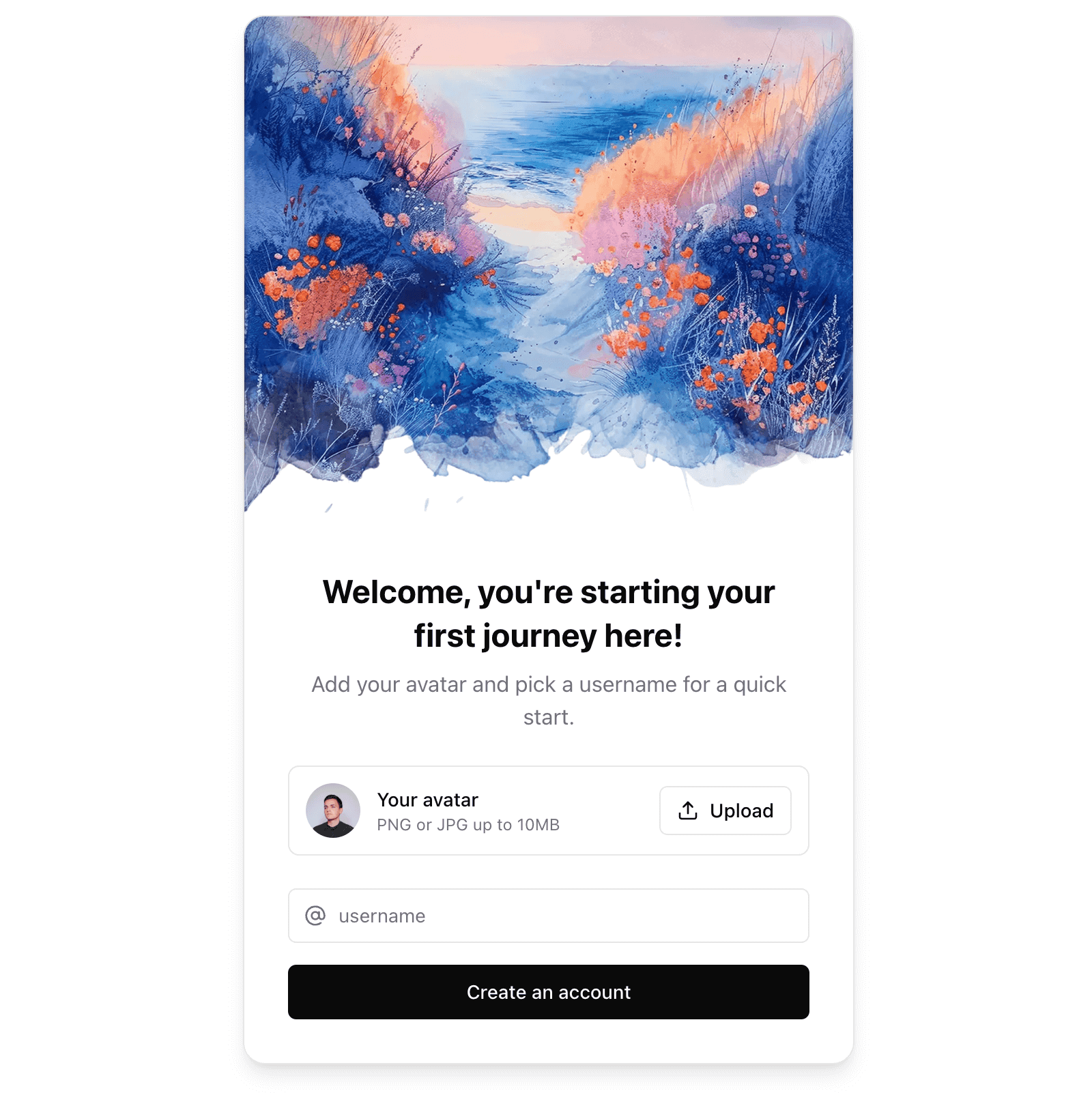 Animated Registration Form preview